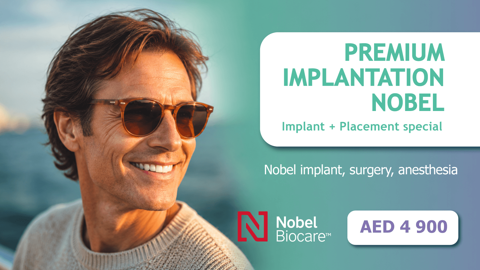 Premium Nobel Biocare implantation: implant + placement special  