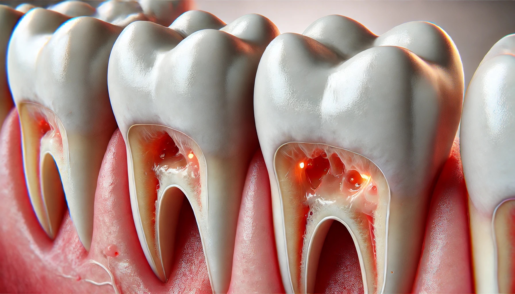 Why does cavities between teeth develop faster than usual?